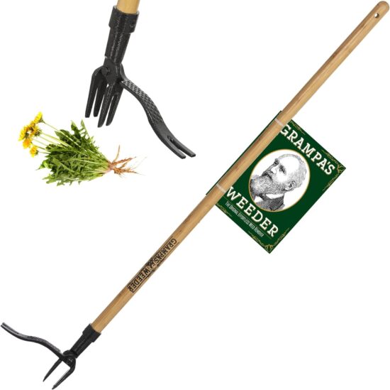 Grampa's Weeder - The Original Stand Up Weed Puller Tool With Long Handle
