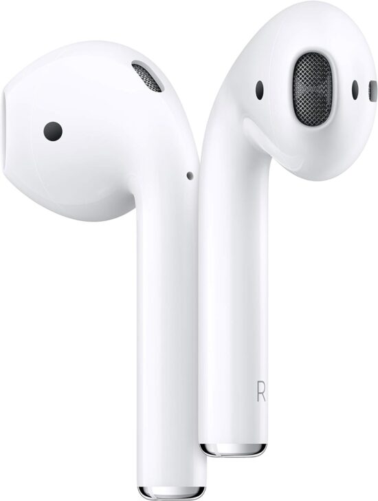 Apple AirPods 4 Wireless Earbuds, Bluetooth Headphones, Personalized Spatial Audio, Sweat and Water Resistant, USB-C Charging Case, H2 Chip, Up to 30 Hours of Battery Life, Effortless Setup for iPhone