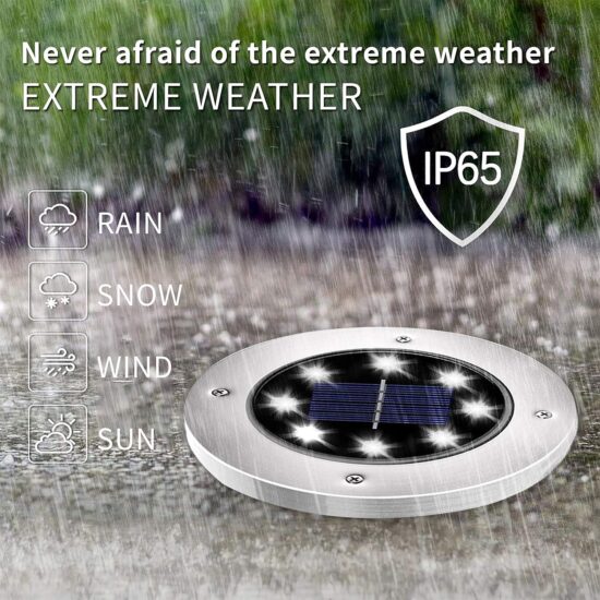 INCX Solar Lights for Outside,12 Pack Solar Lights Outdoor Waterproof