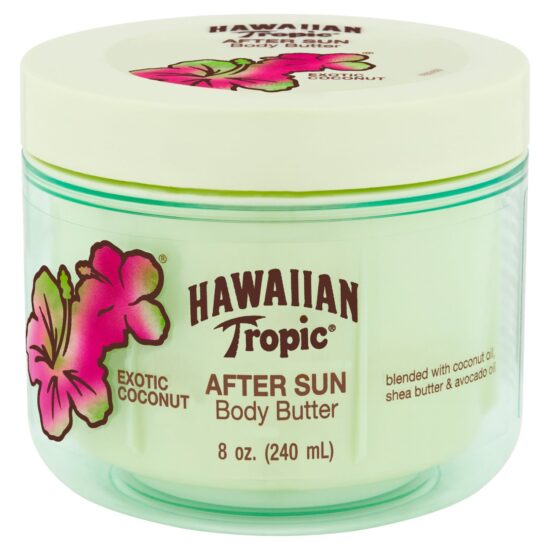 Hawaiian Tropic After Sun Body Butter with Coconut Oil, 8oz | After Sun Lotion, Moisturizing Body Lotion, After Sun Moisturizer, Coconut Body Butter, After Sun Care, After Sun Skin