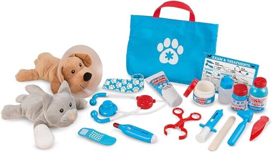 Melissa & Doug Examine and Treat Pet Vet Play Set - Image 2