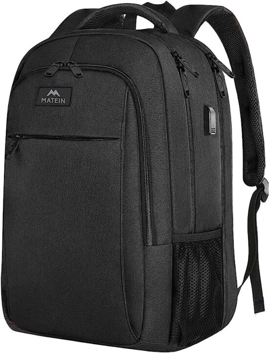 MATEIN Extra Large Backpack, 17 Inch Travel Laptop Backpack with USB Charging Port, Anti Theft, TSA Friendly