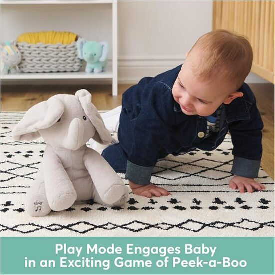 GUND Baby Animated Flappy The Elephant Plush, Singing Stuffed Animal
