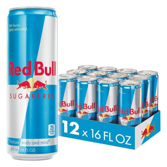 Red Bull Sugar Free Energy Drink, 16 Fl Oz, 12 Cans