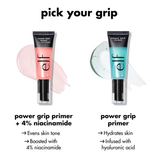 e.l.f. Power Grip Primer, Gel-Based & Hydrating Face Primer For Smoothing Skin & Gripping Makeup, Moisturizes & Primes - Image 2