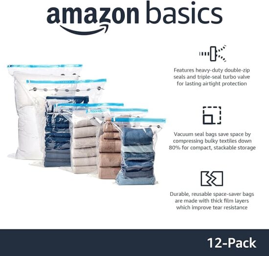 Vacuum Compression Zipper Storage Bags