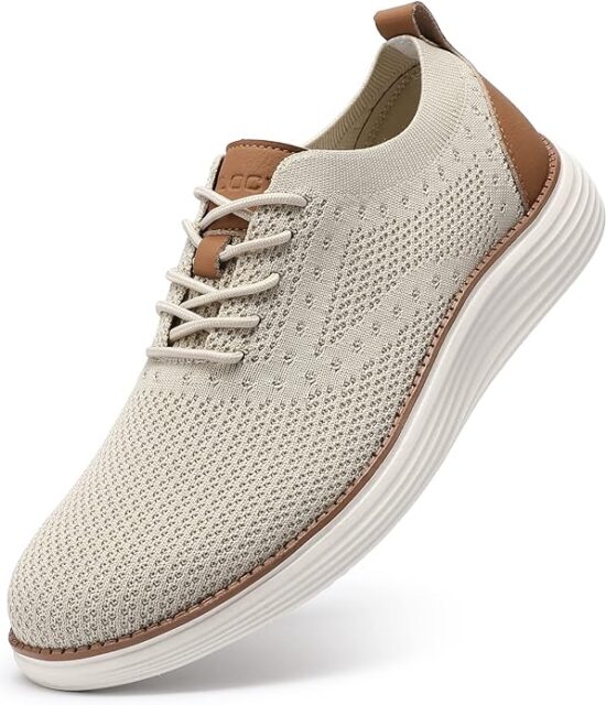 VILOCY Men's Mesh Dress Sneakers Oxfords Business