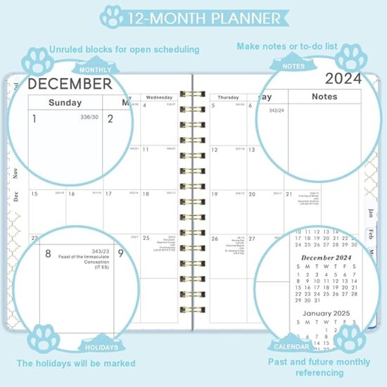 2024-2025 Planner - Weekly & Monthly Planner 2024-2025 with Tabs - Image 2