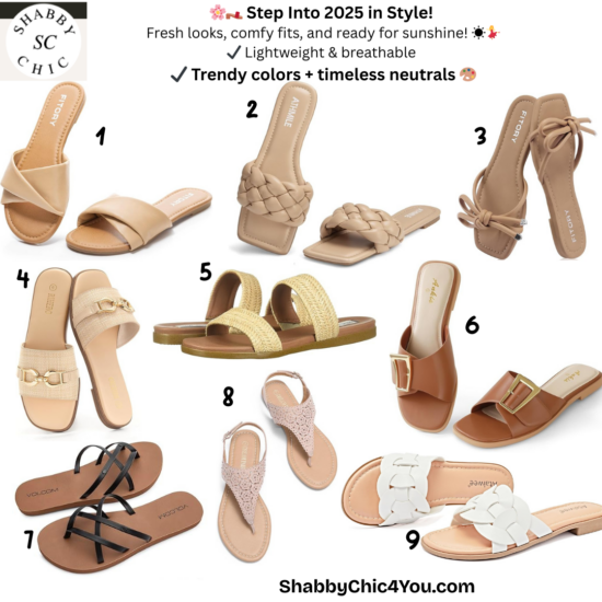 2025 Women's Sandals - Trendy Colors & Timeless Neutrals